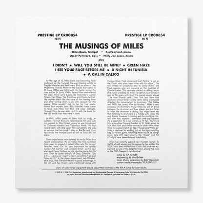 Miles Quartet Davis- The Musings Of Miles (Original Jazz Classics Series)