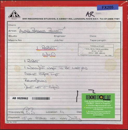 Alan Parsons- I Robot (work In Progress) -RSD25